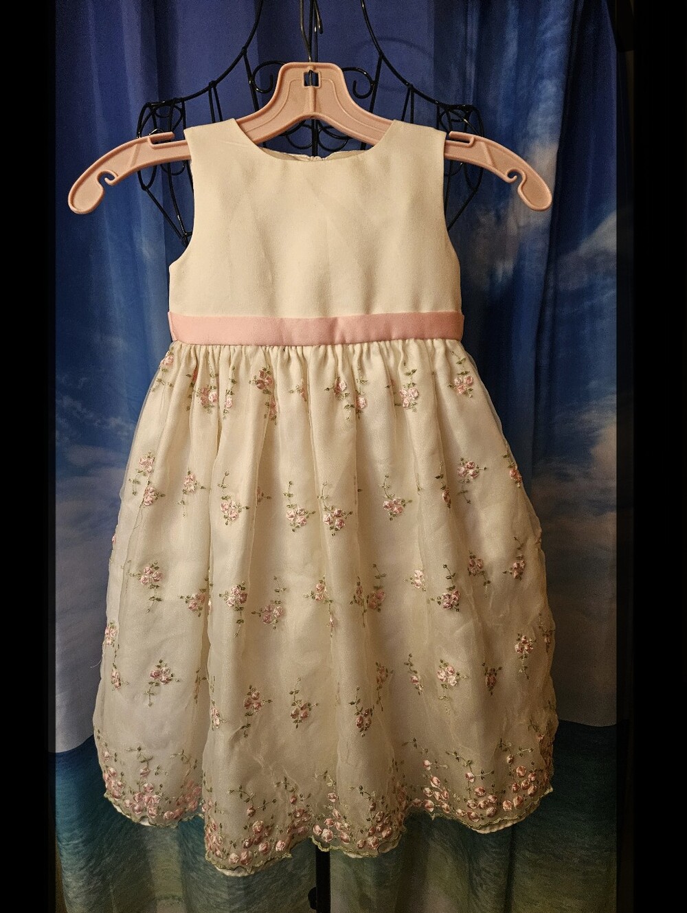 Cinderella Ivory Satin Dress - Picture 2 of 7